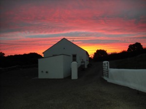 Sunset, the Red Gates, Corofin, Co Clare